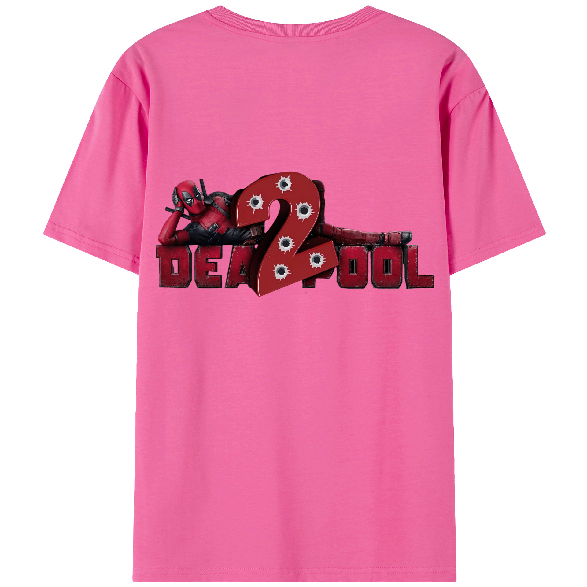 （画像用） Deadpool デッドプール レディース半袖Tシャツ(バックプリント)